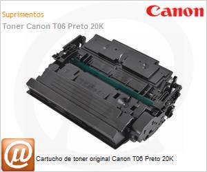 3526C001AA - Cartucho de toner original Canon T06 Preto 20K 